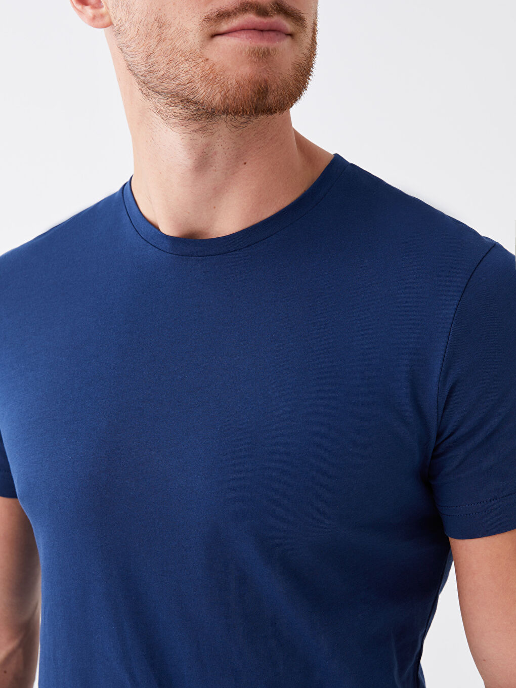İndigo Bisiklet Yaka Kısa Kollu Erkek Tişört-3