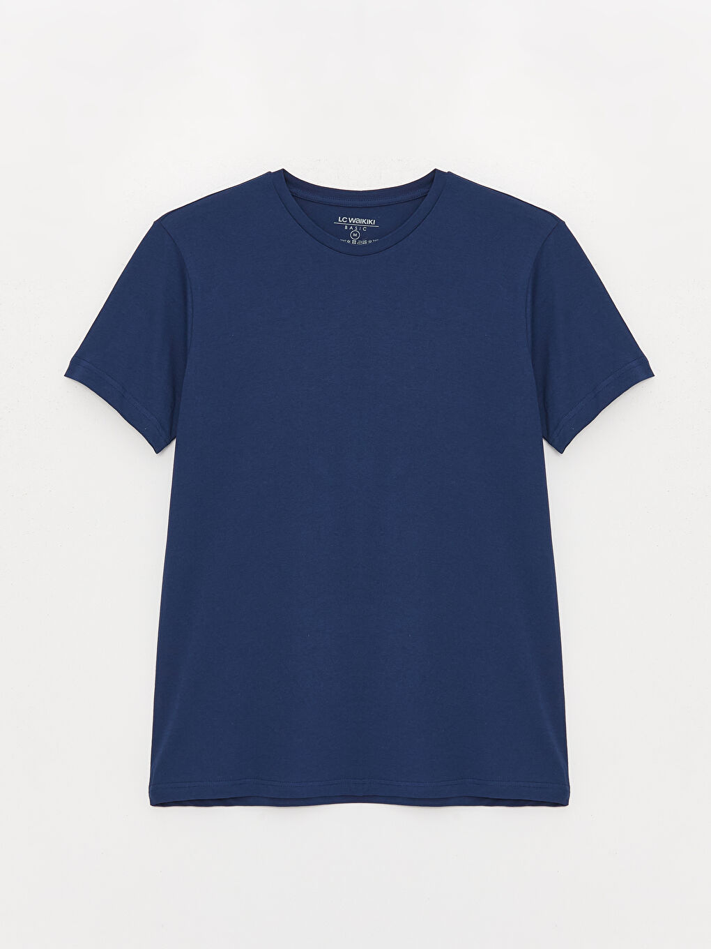 İndigo Bisiklet Yaka Kısa Kollu Erkek Tişört-5