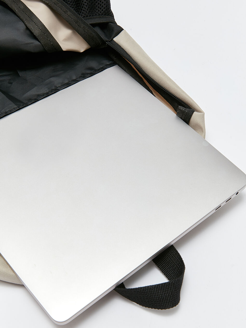 Ekru Laptop Bölmeli Erkek Çocuk Sırt Çantası-4