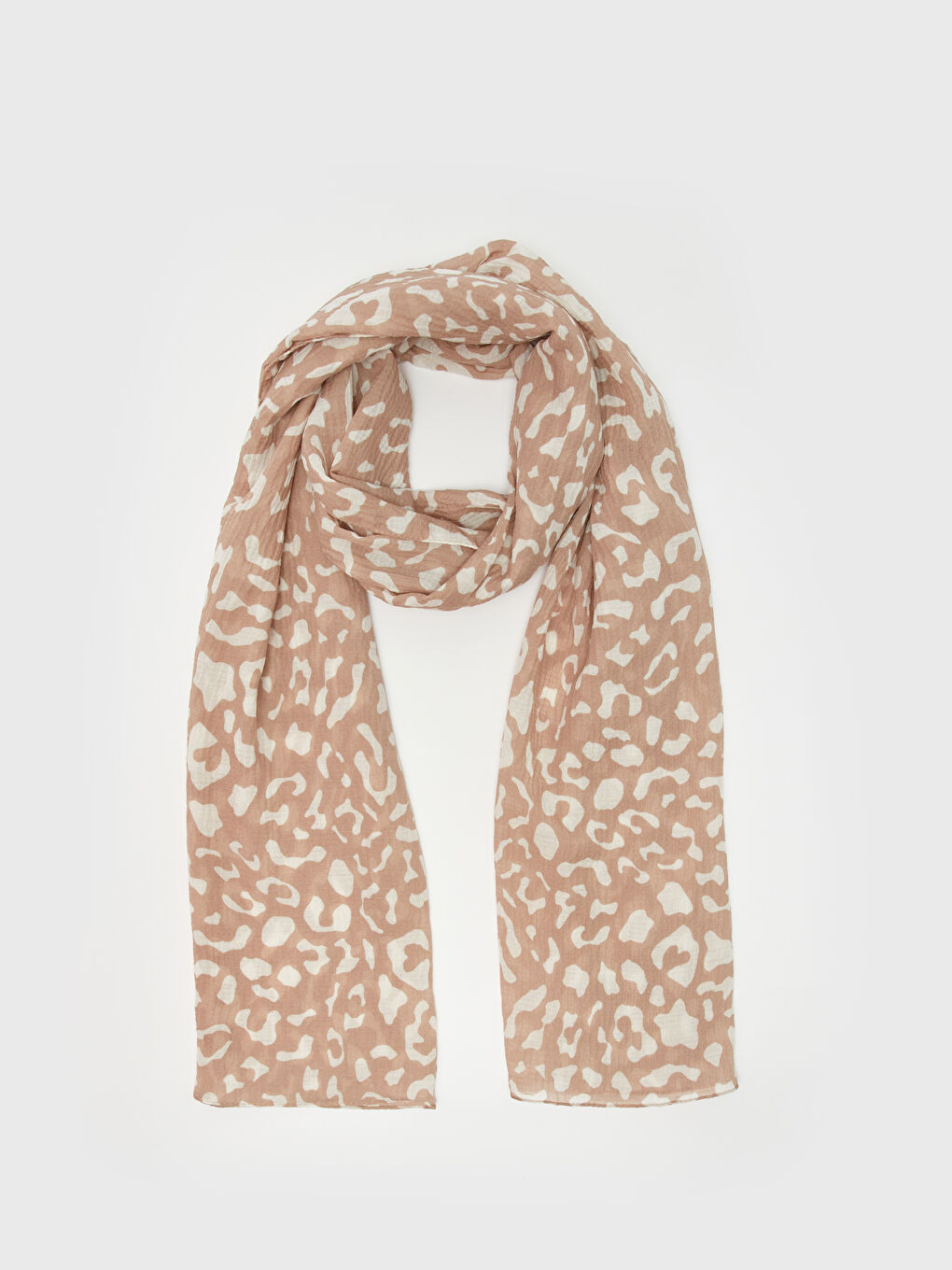 وشاح منسوج منقوش للسيدات