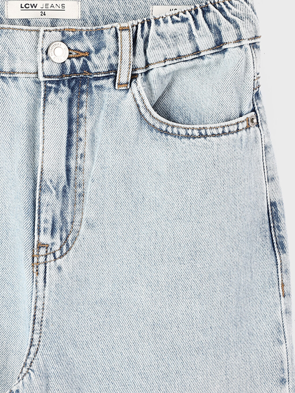 Jean Coupe Maman à Taille Élastiquée pour Femmes-2