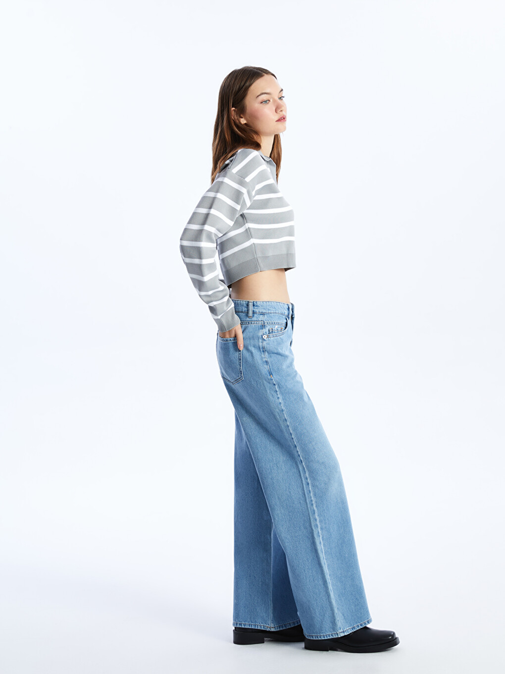 Wideleg Women's Jeans-1
