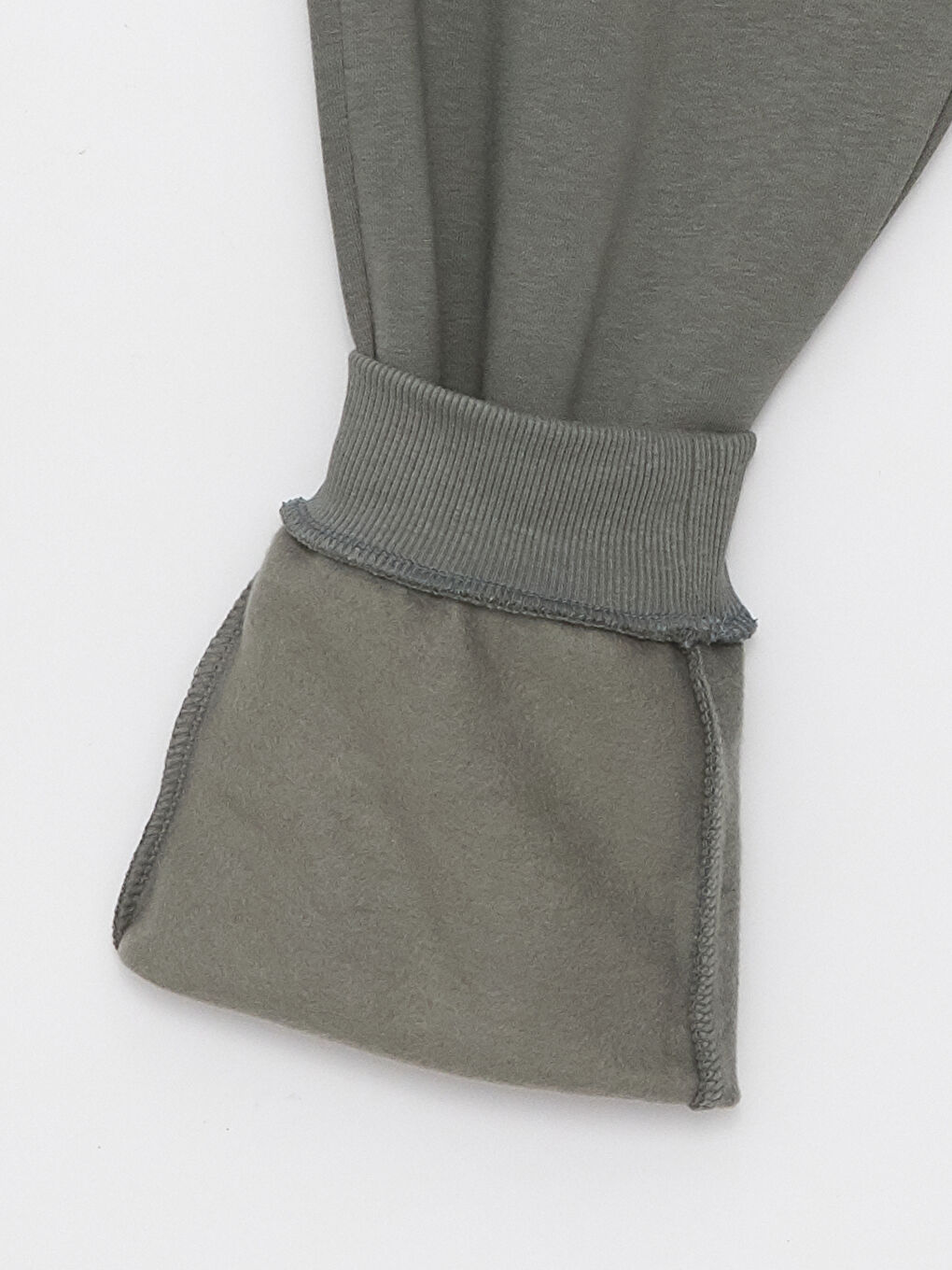 Haki Standart Kalıp Erkek Kalın Jogger Eşofman Altı-7