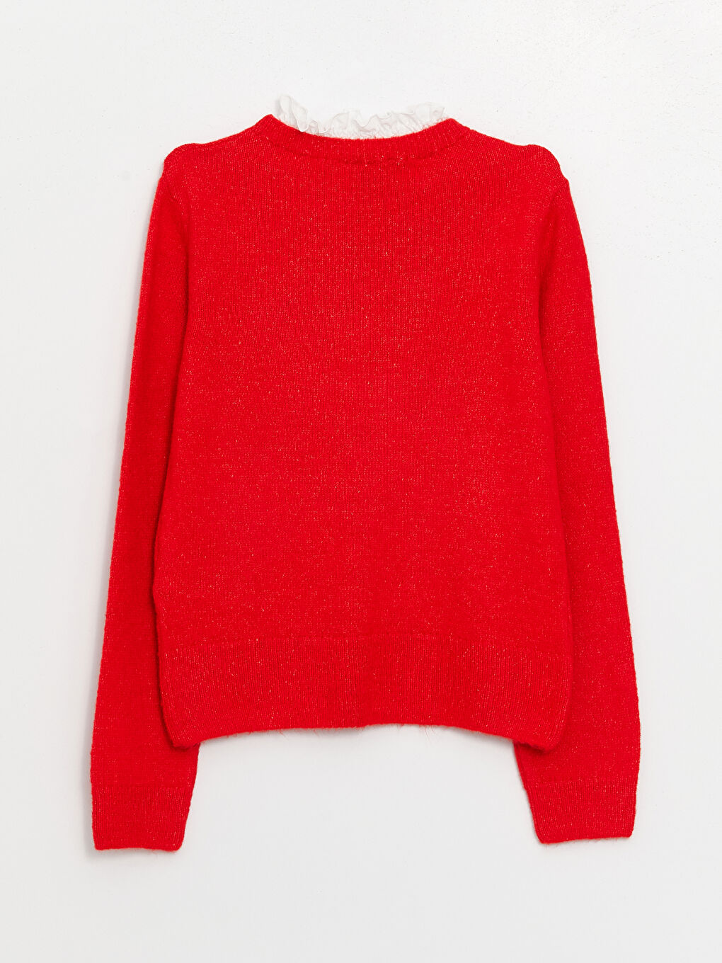 Crew Neck Plain Long Sleeve Women's Knitwear Sweater-6