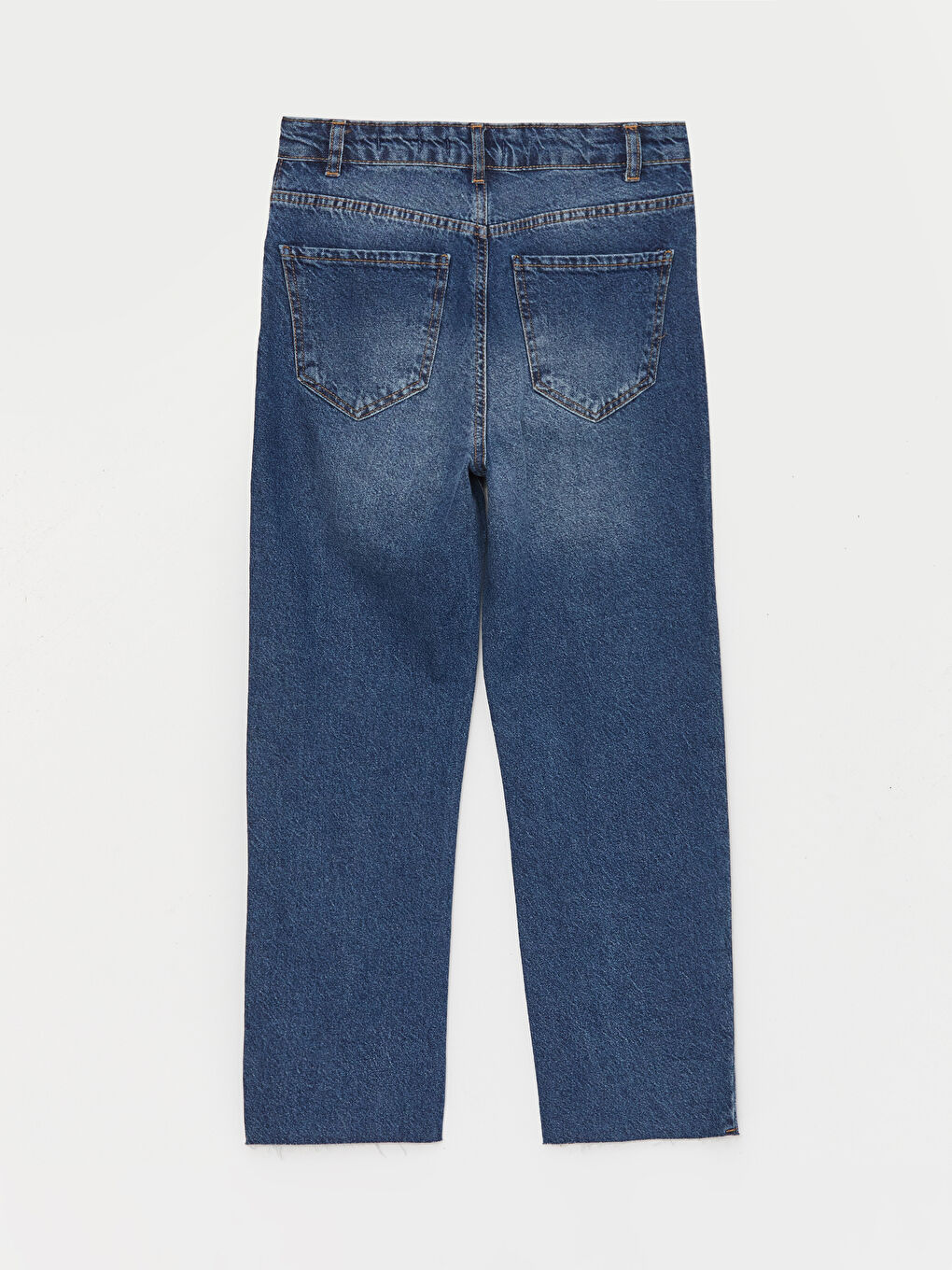 LCW Jeans Koyu Rodeo Straight Fit Kadın Jean Pantolon - 7