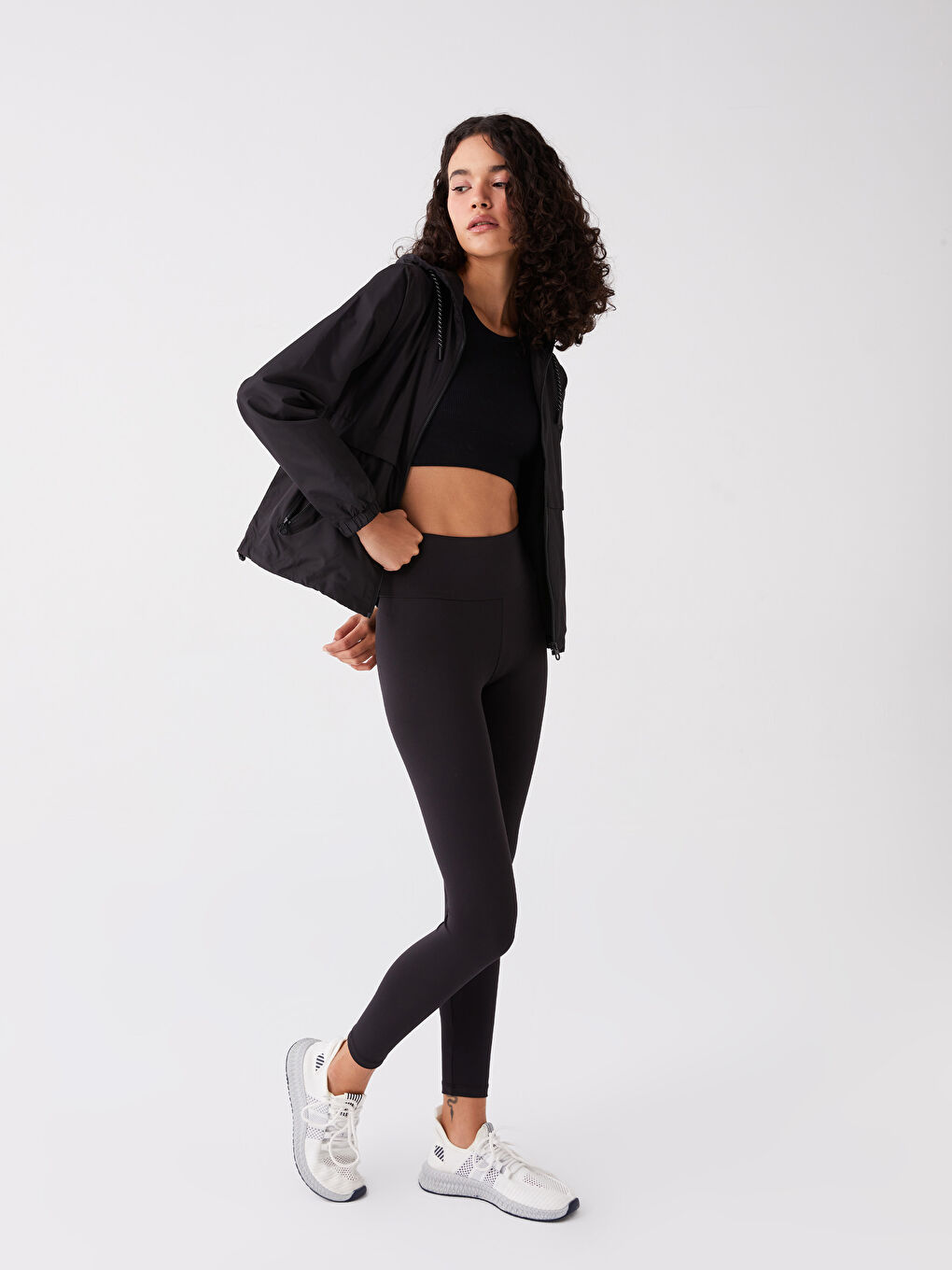 Elasticated Waist Plain Interlock Women's Leggings