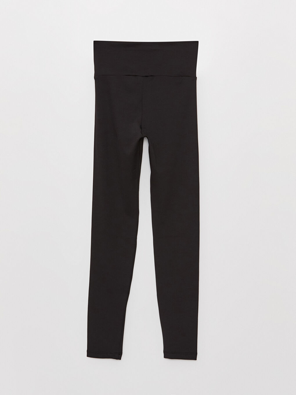 Elasticated Waist Plain Interlock Women's Leggings-6