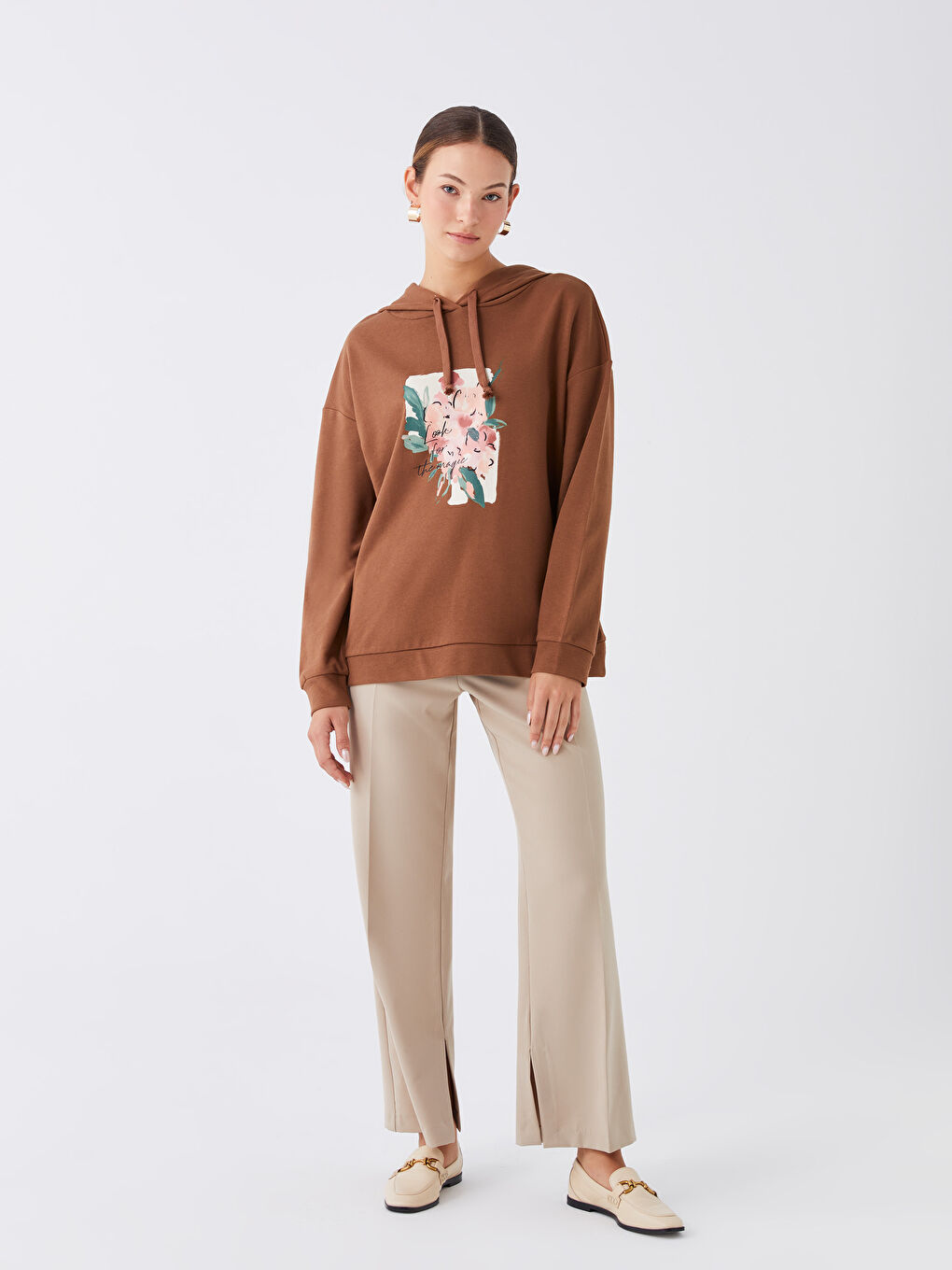 هودي نسائي بأكمام طويلة مطبوع-5