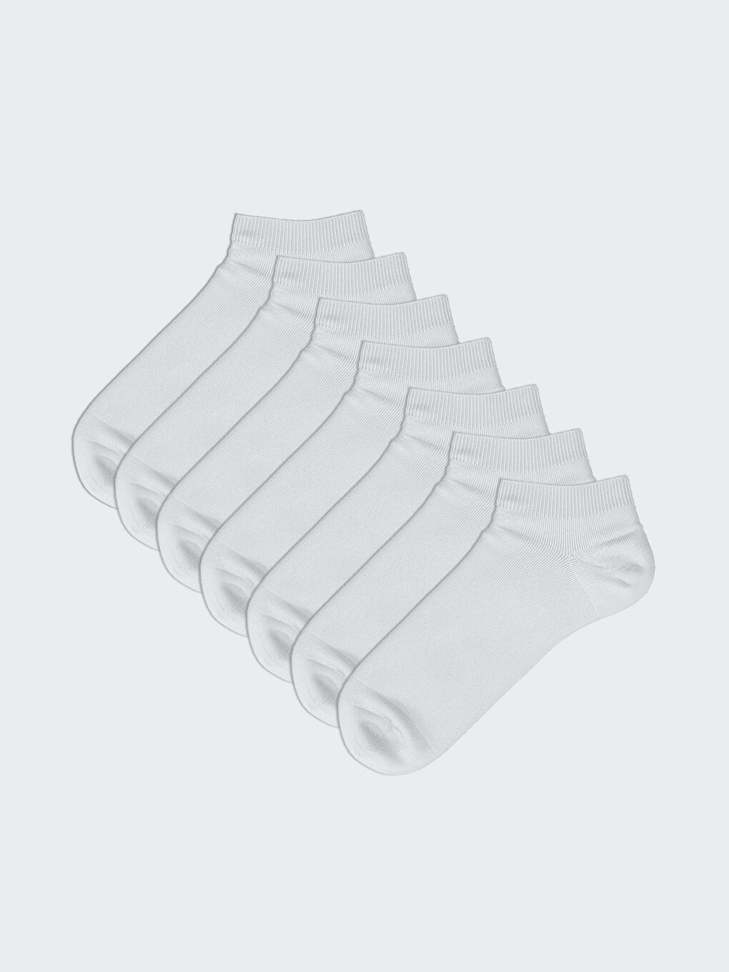 Beyaz Erkek Patik Çorap 7'li-1