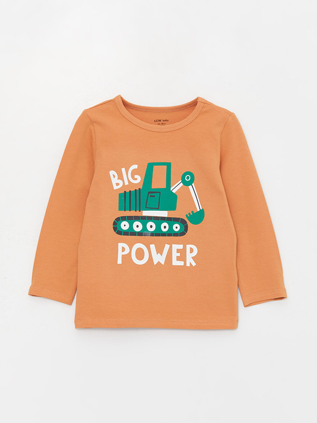 Kahverengi Bisiklet Yaka Baskılı Erkek Bebek Pijama Takımı-1