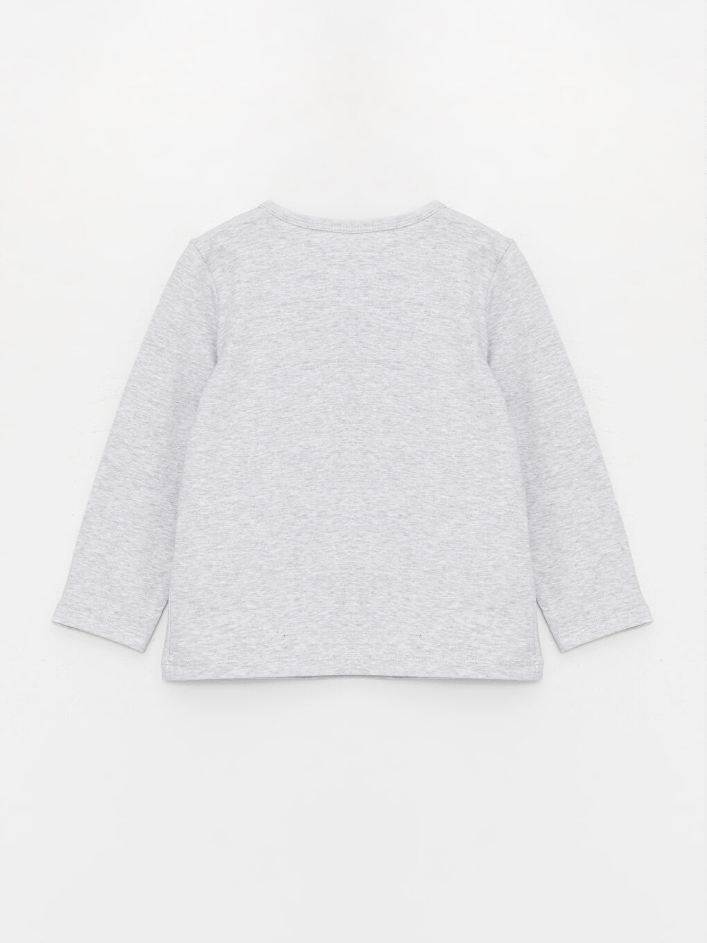 Gri Bisiklet Yaka Baskılı Erkek Bebek Pijama Takımı-2