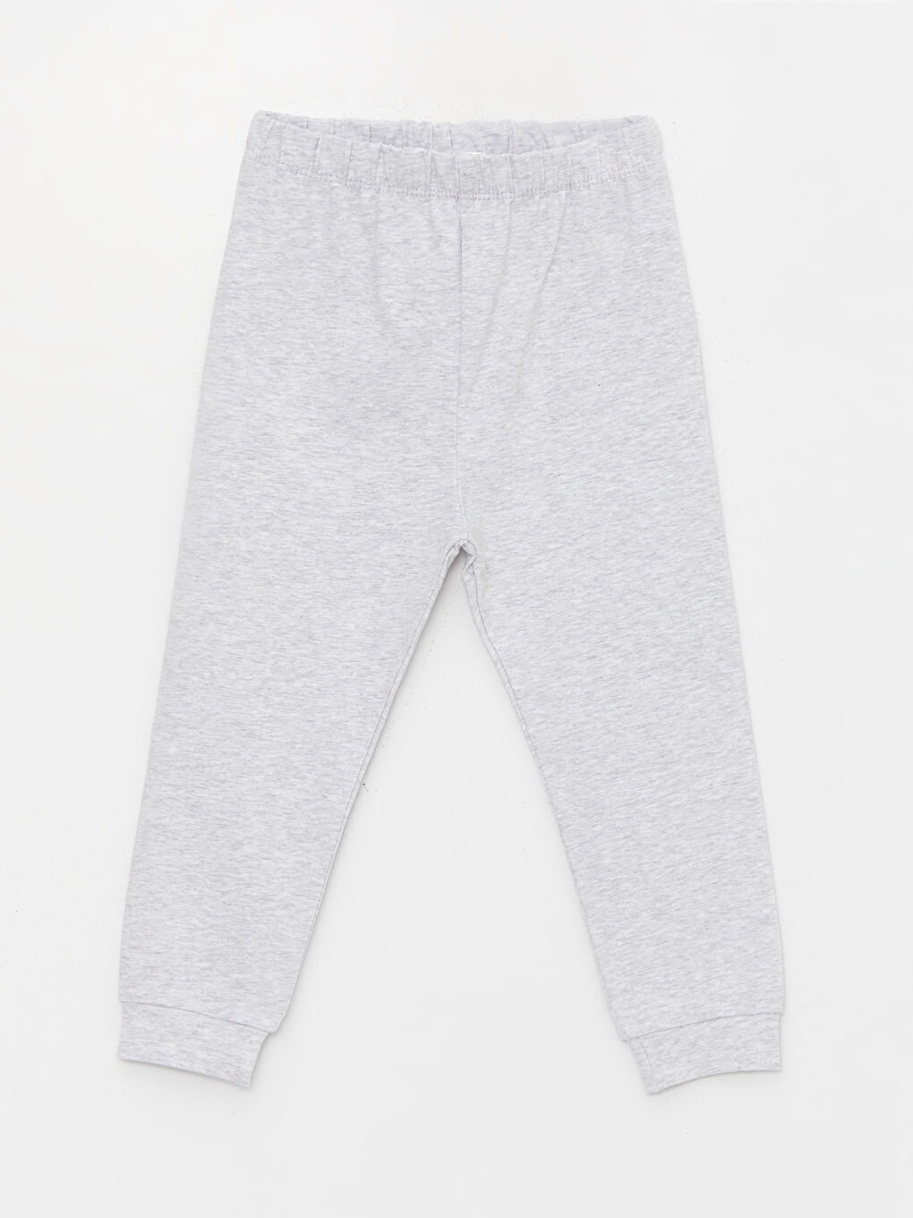 Gri Bisiklet Yaka Baskılı Erkek Bebek Pijama Takımı-3