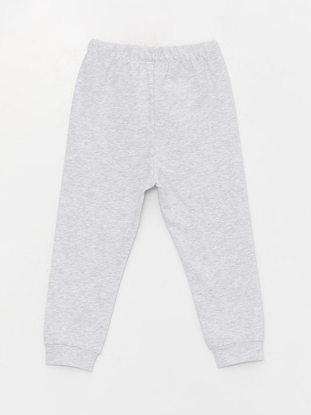 Gri Bisiklet Yaka Baskılı Erkek Bebek Pijama Takımı-4