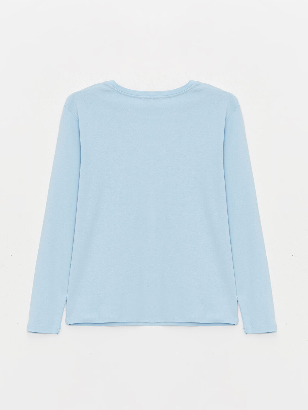 Mavi Bisiklet Yaka Baskılı Kadın Pijama Üst-6