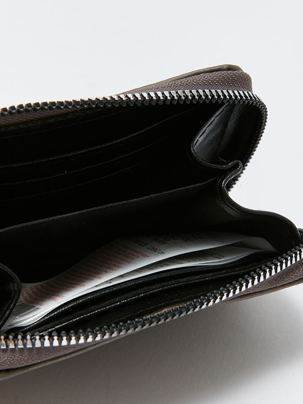 Bej Deri Görünümlü Kadın Cüzdan-3