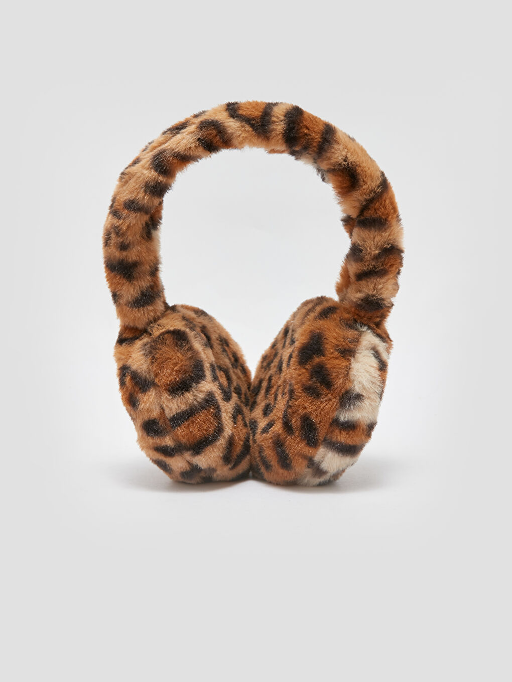 Kahverengi Pelüş Kız Çocuk Kulaklık-1