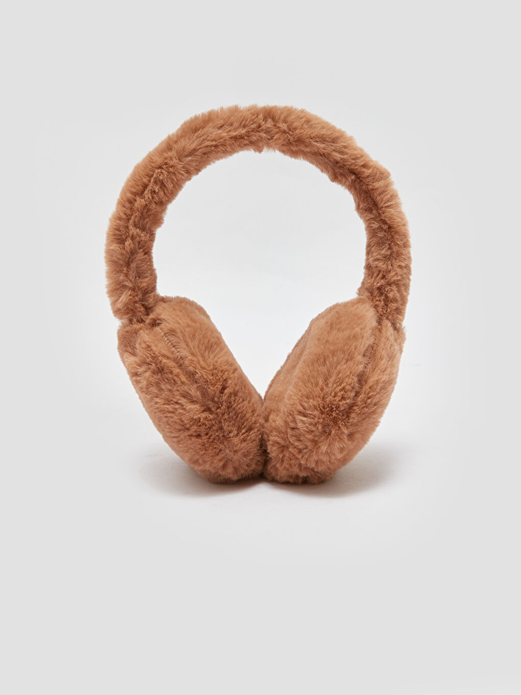 Kahverengi Pelüş Kız Çocuk Kulaklık-1