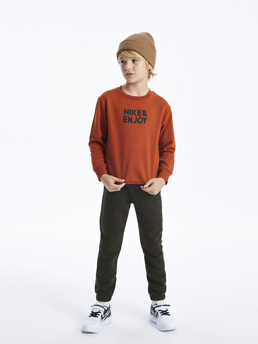 Sweat-shirt Imprimé à Coupe Décontractée et Col Rond pour Garçons