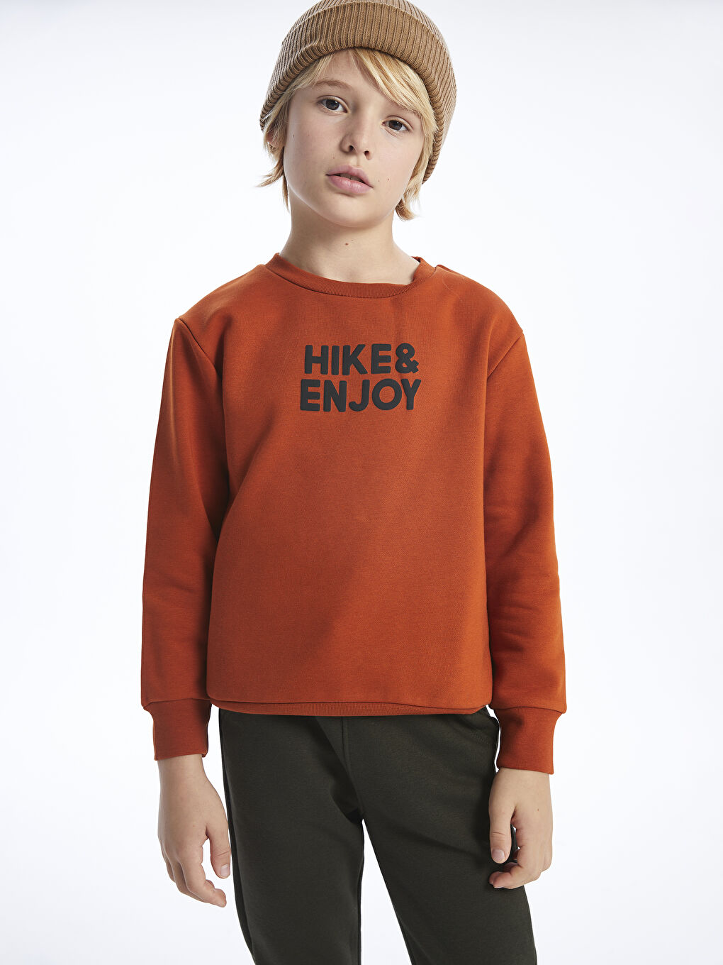 Sweat-shirt Imprimé à Coupe Décontractée et Col Rond pour Garçons-1