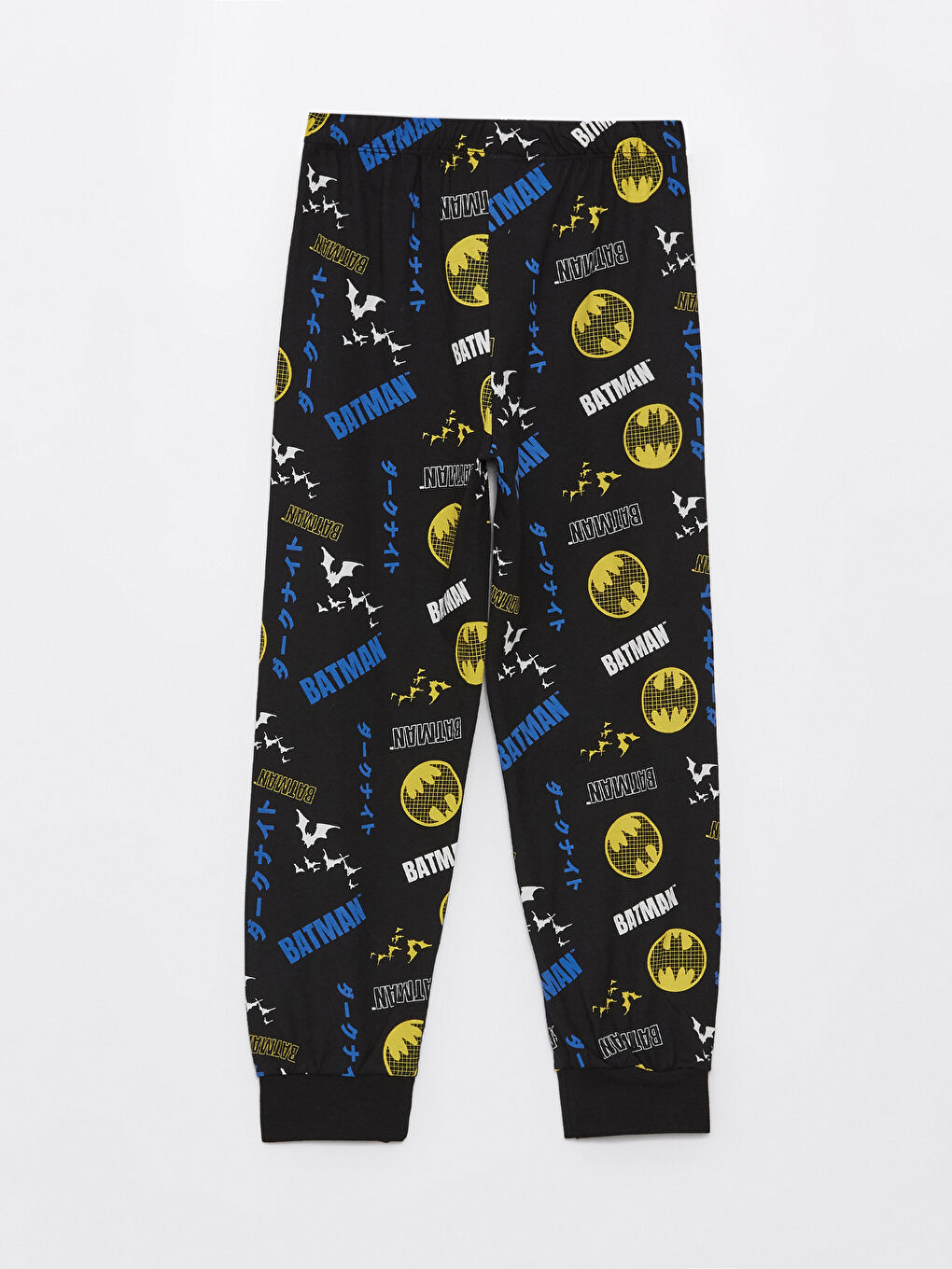 LCW Kids Siyah Beli Lastikli Batman Baskılı Erkek Çocuk Pijama Alt - 1