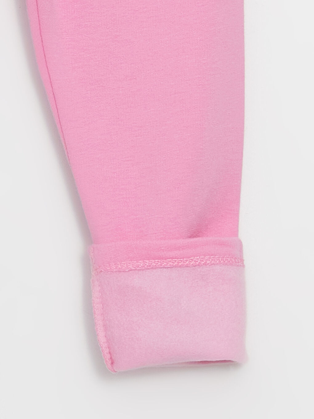 Pembe Beli Lastikli Chip'n Dale Baskılı Uzun  Kız Bebek Tayt-3