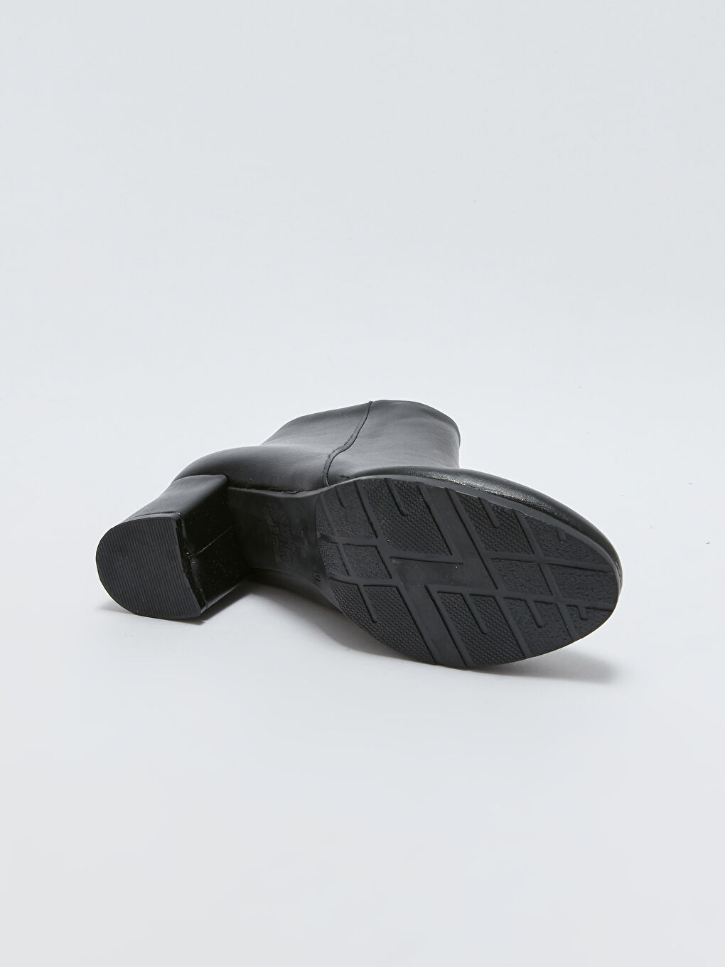 Ботуши с ток от изкуствена кожа за жени-6