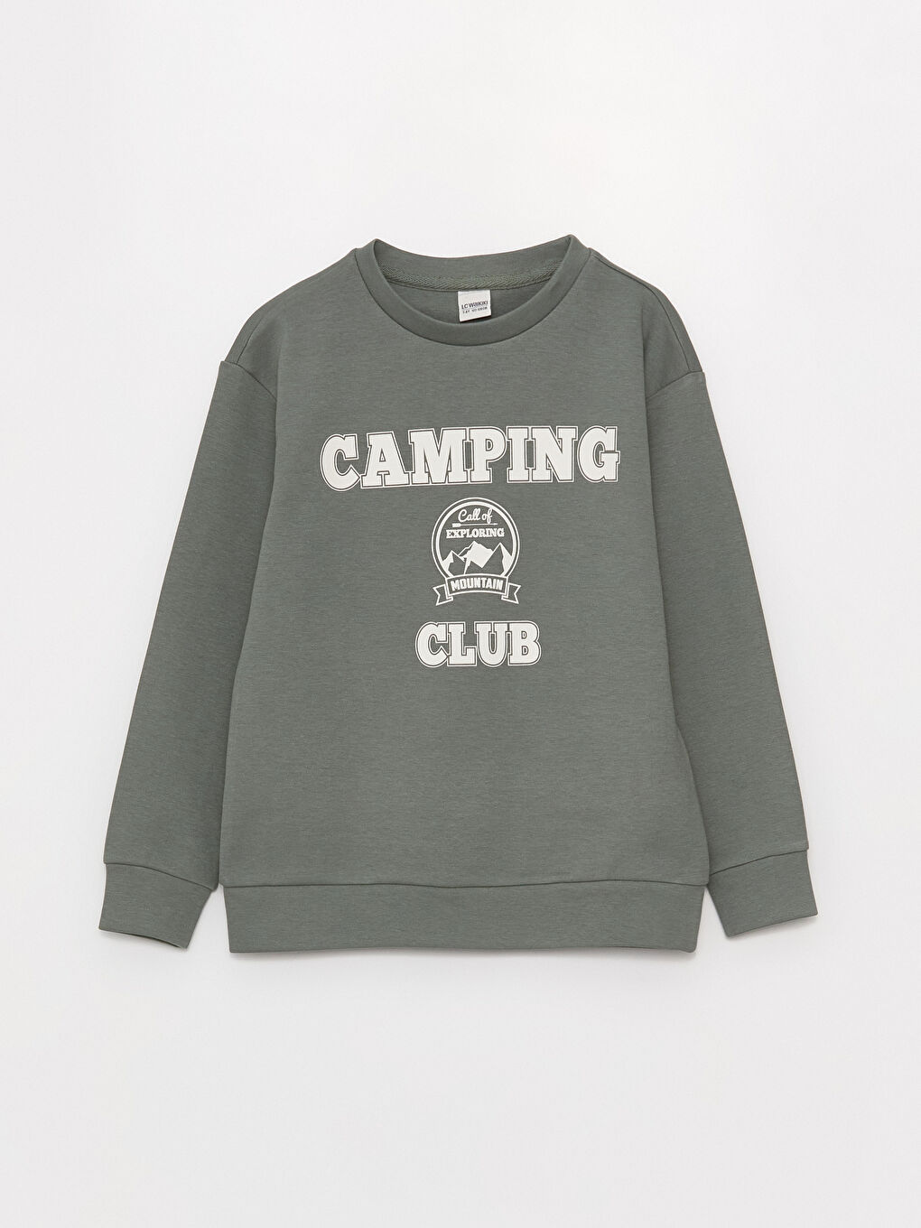 Turkuaz Bisiklet Yaka Baskılı Uzun Kollu Erkek Çocuk Sweatshirt-3