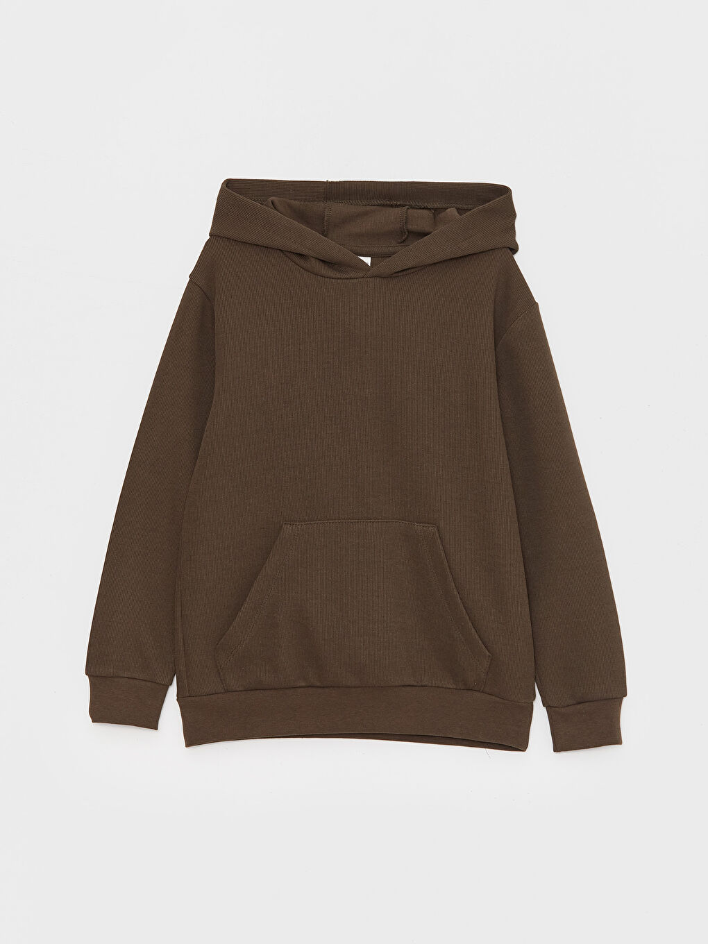 Haki Basic Uzun Kollu Erkek Çocuk Hoodie-2