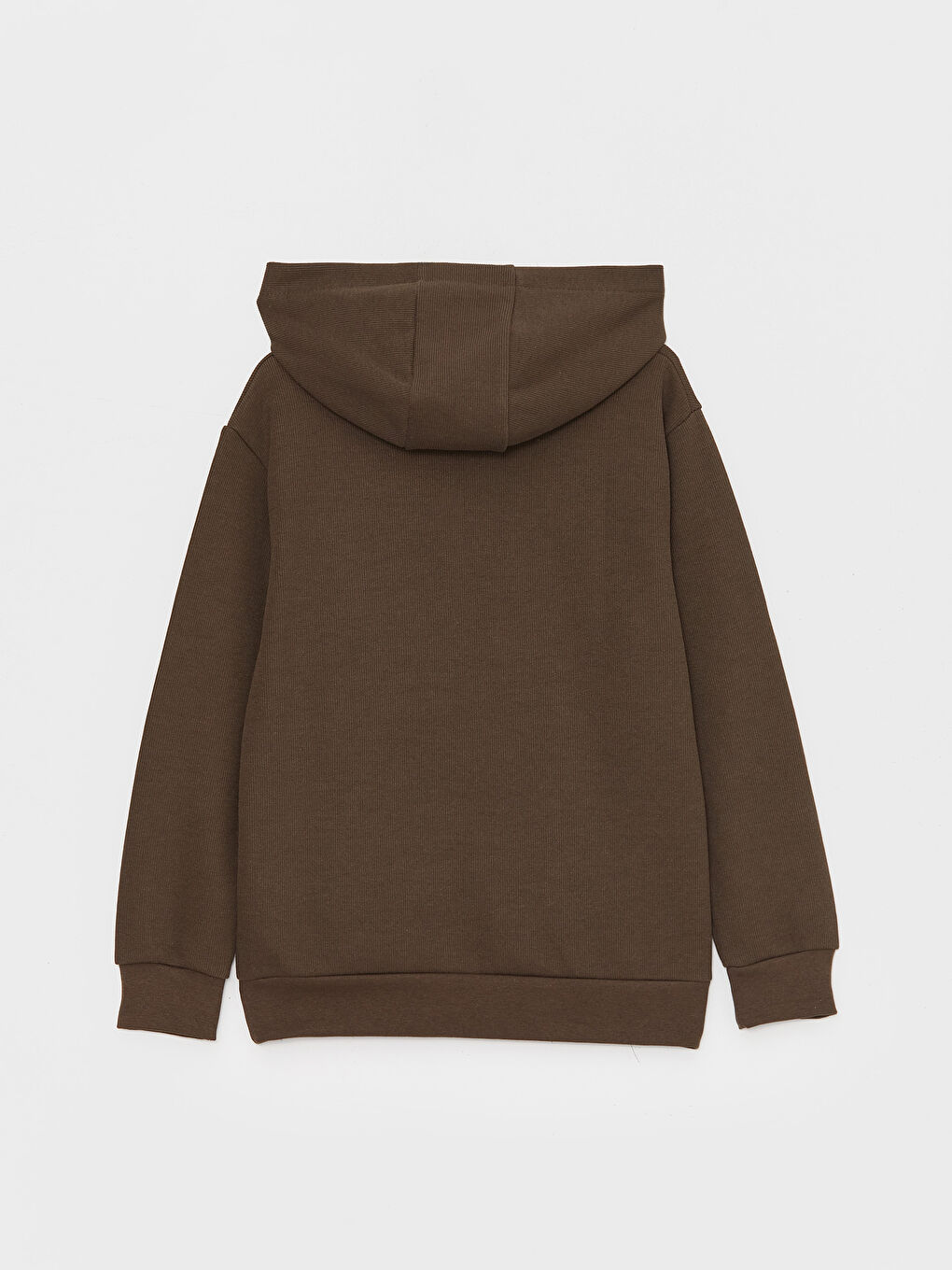Haki Basic Uzun Kollu Erkek Çocuk Hoodie-3