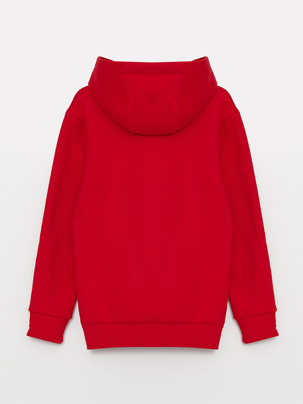 Kırmızı Baskılı Uzun Kollu Erkek Çocuk Hoodie-4