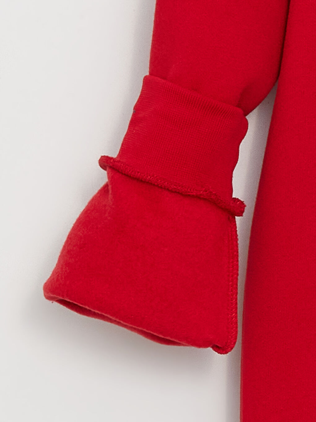 Kırmızı Baskılı Uzun Kollu Erkek Çocuk Hoodie-5