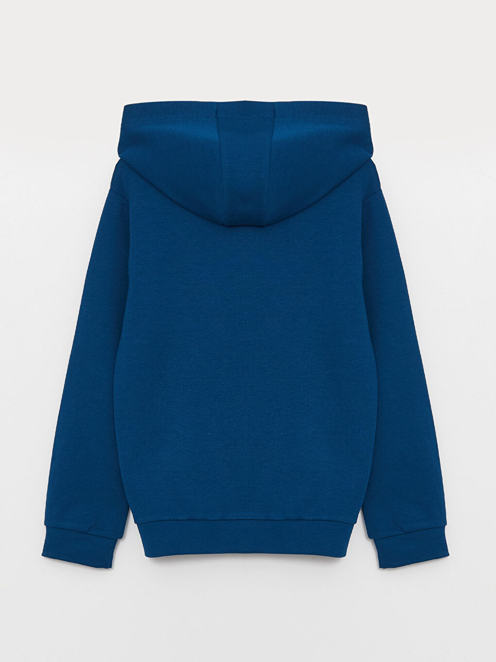 Mavi Baskılı Uzun Kollu Erkek Çocuk Hoodie-4