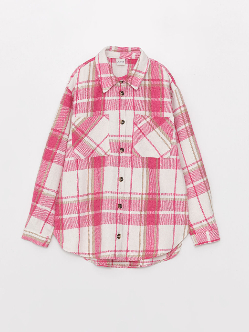 Plaid Long Sleeve Girls' Shirt Jacket