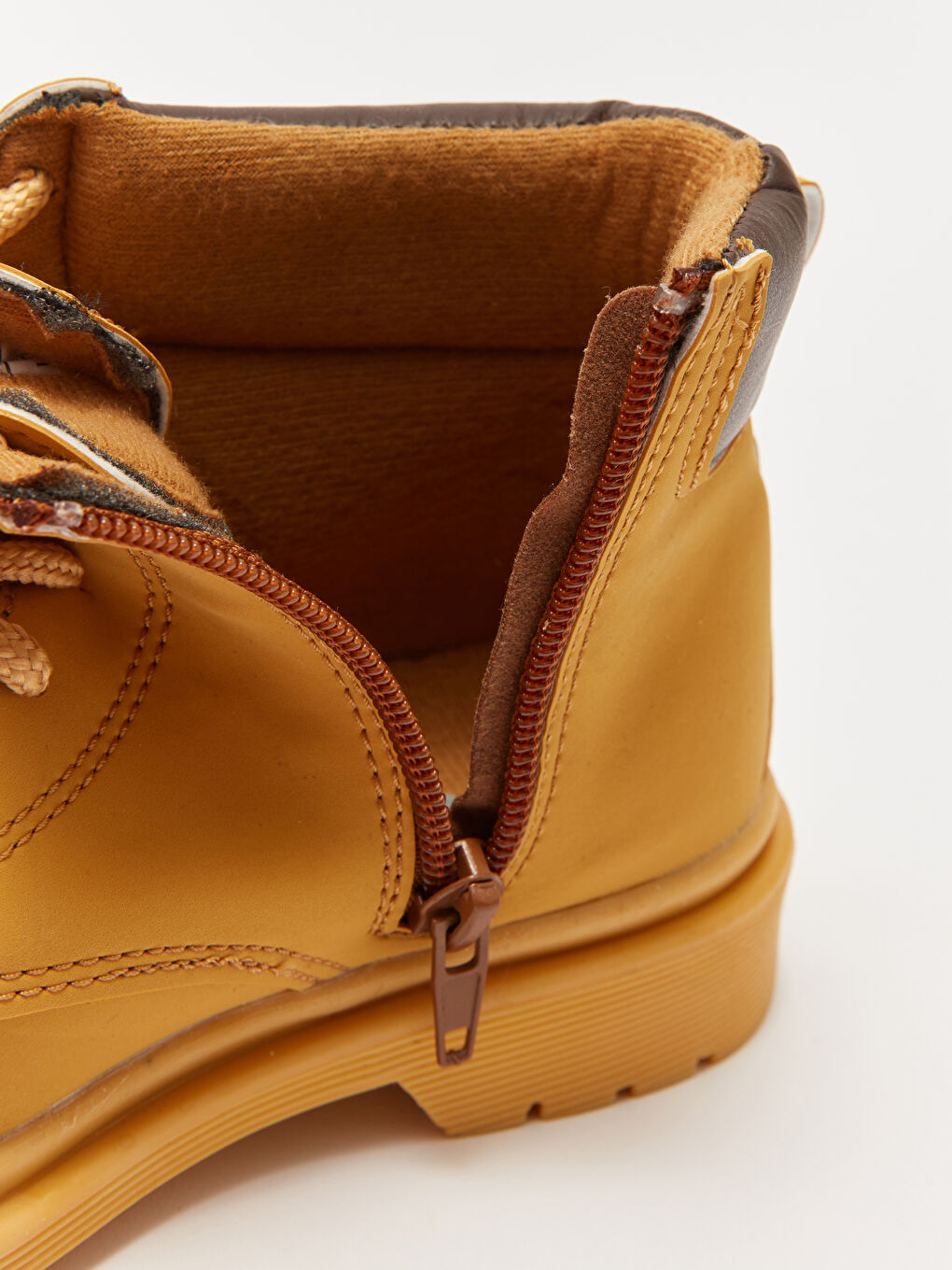 Kahverengi Bağcıklı Kalın Taban Kız Çocuk Bot-6