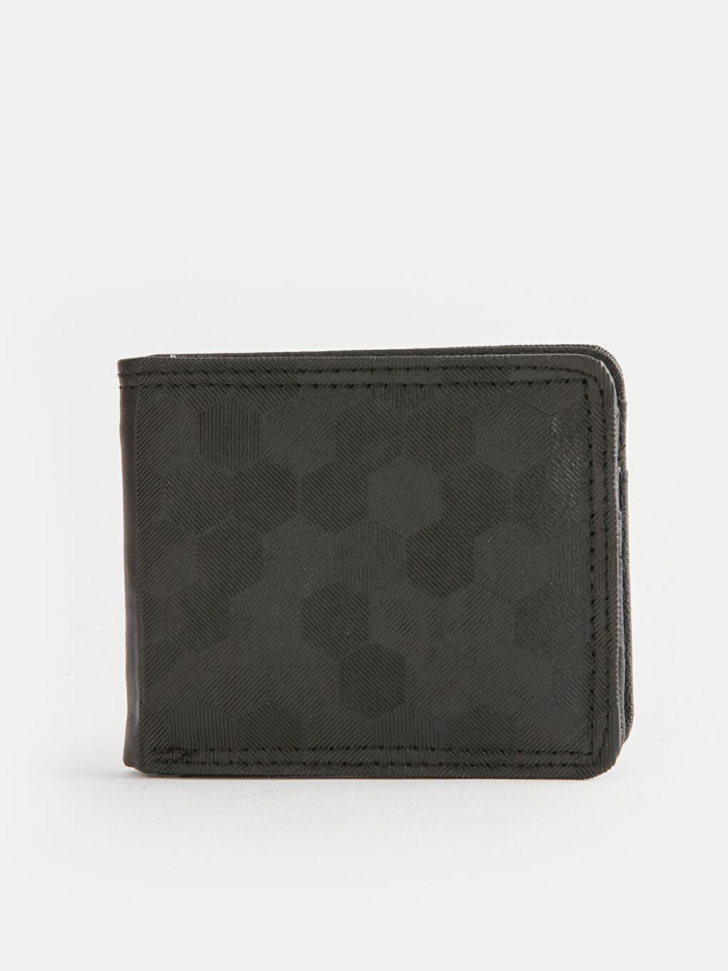 Siyah Deri Görünümlü Erkek Cüzdan