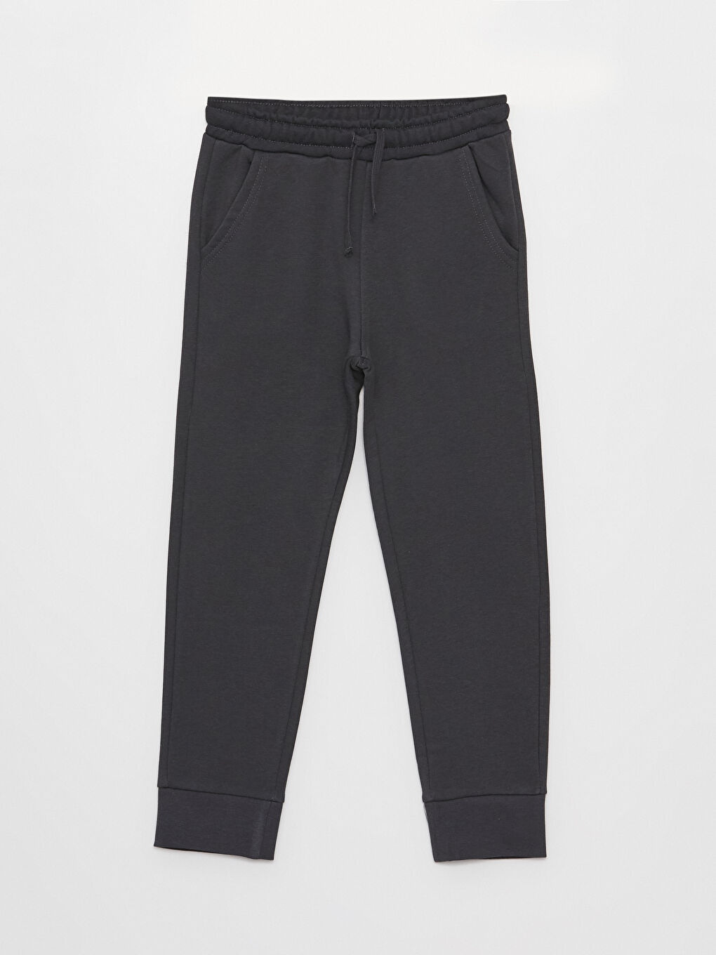 Antrasit Bisiklet Yaka Baskılı Uzun Kollu Erkek Çocuk Sweatshirt ve Eşofman Altı-4