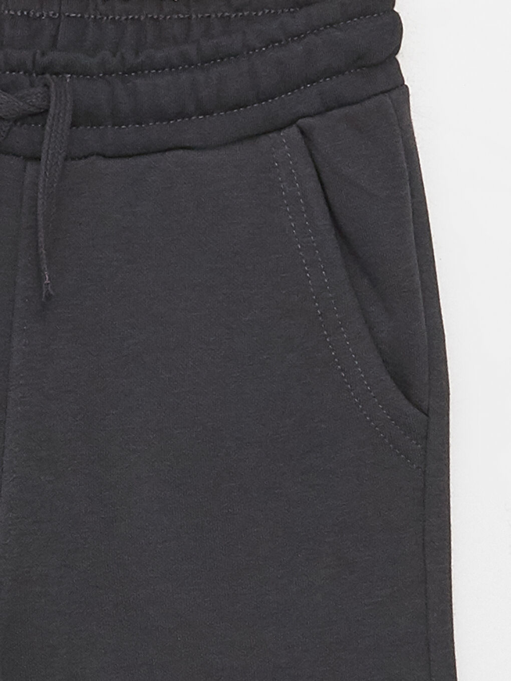 Antrasit Bisiklet Yaka Baskılı Uzun Kollu Erkek Çocuk Sweatshirt ve Eşofman Altı-5