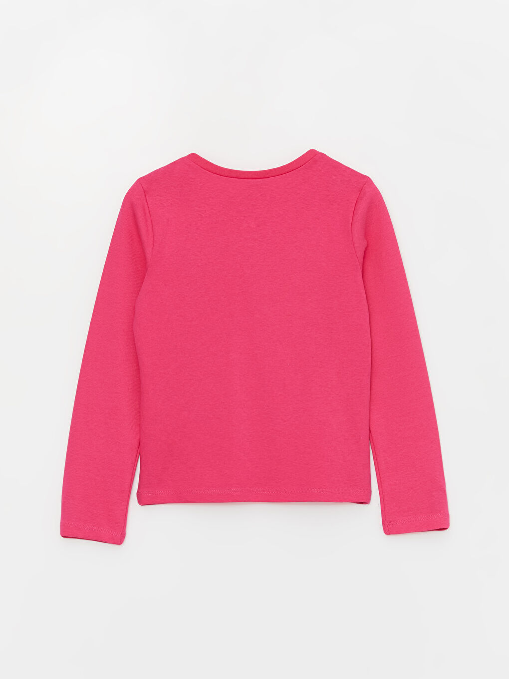 Mor Bisiklet Yaka Baskılı Uzun Kollu Kız Çocuk Tişört-5