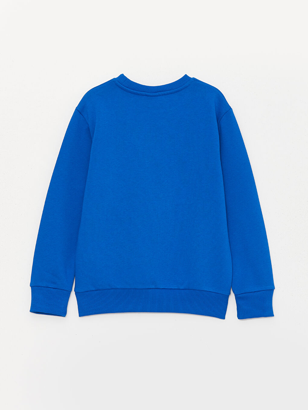 LCW Kids Koyu Mavi Bisiklet Yaka Baskılı Uzun Kollu Erkek Çocuk Sweatshirt - 4