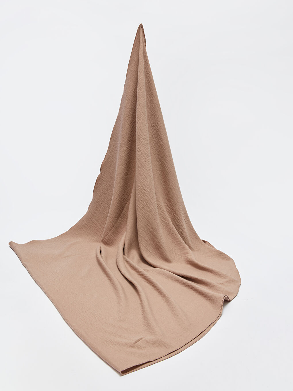 Kahverengi Kadın Düz Şal-1