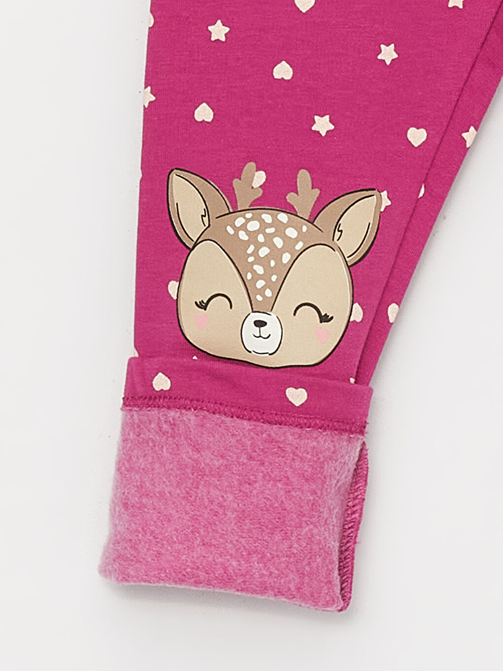 Mor Beli Lastikli Kız Çocuk Tayt-1