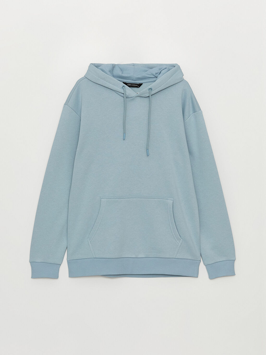 LCW Casual Mat Mavi Uzun Kollu Erkek Hoodie - 5