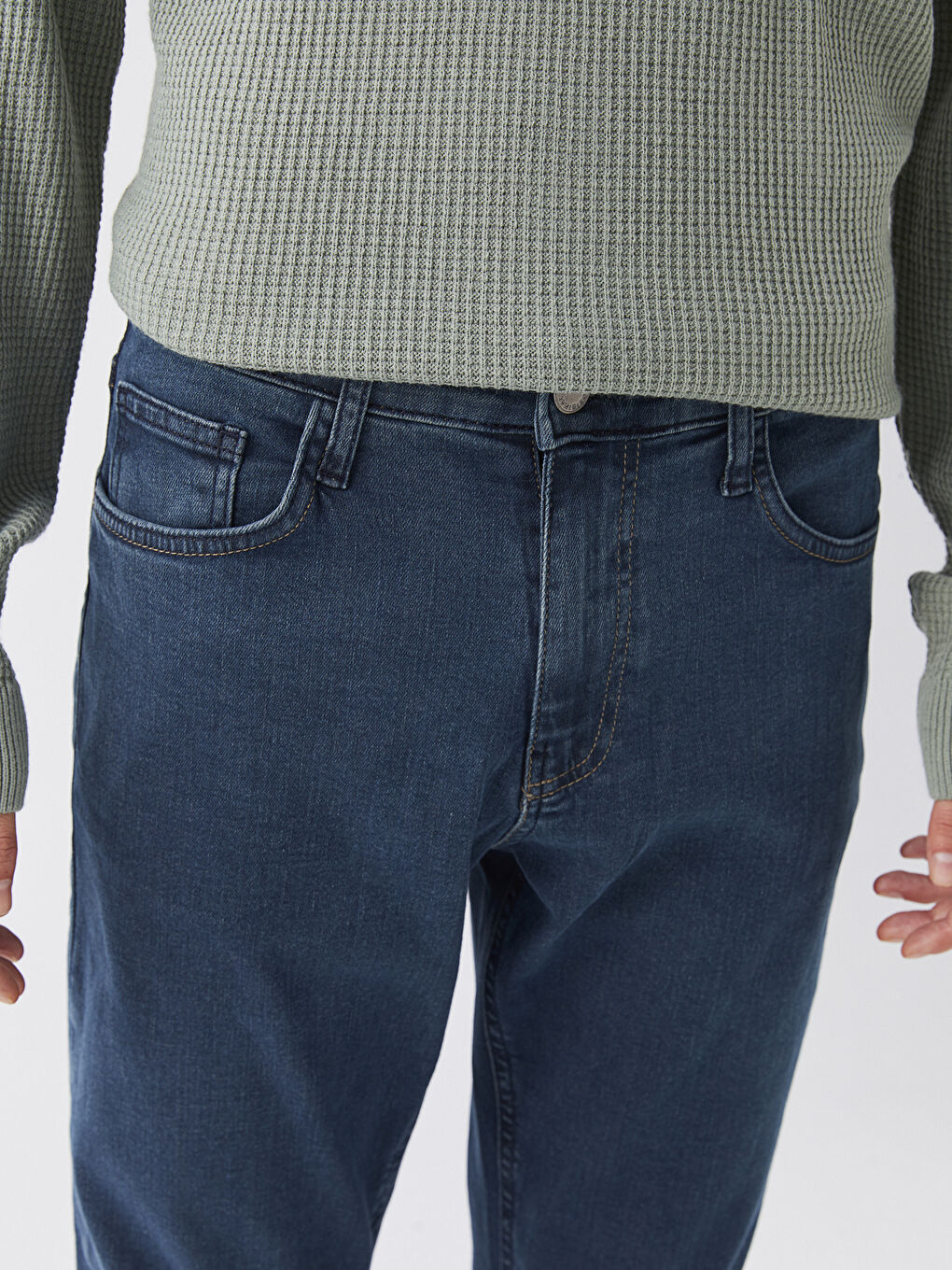 Yeşil 779 Regular Fit Erkek Jean Pantolon-4