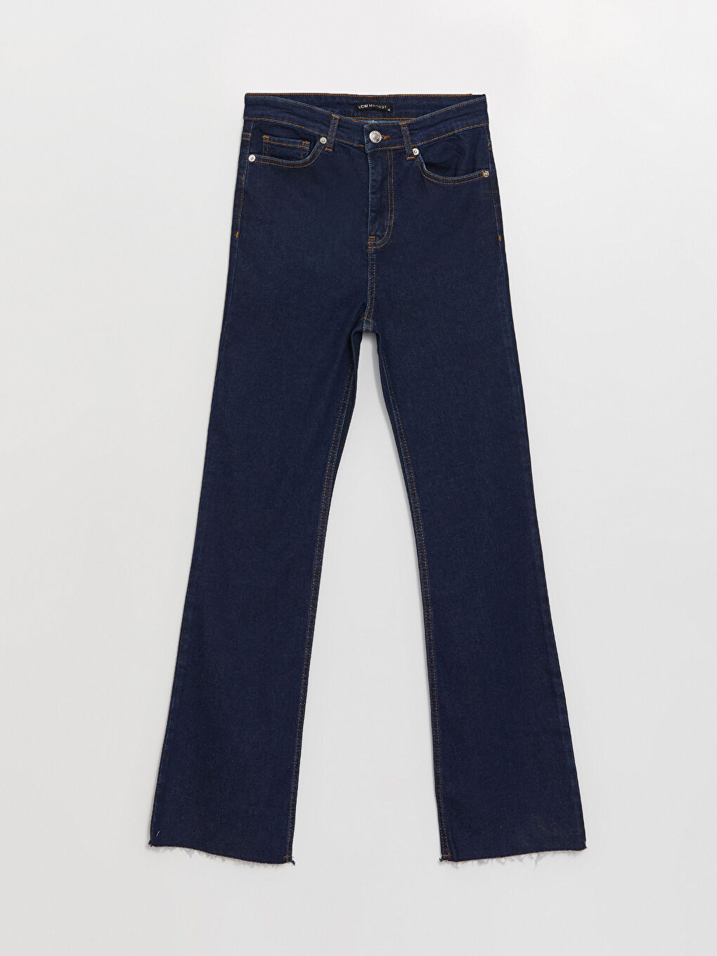 LCW Modest Derin Koyu  Rodeo Straight Fit Kadın Jean Pantolon - 5