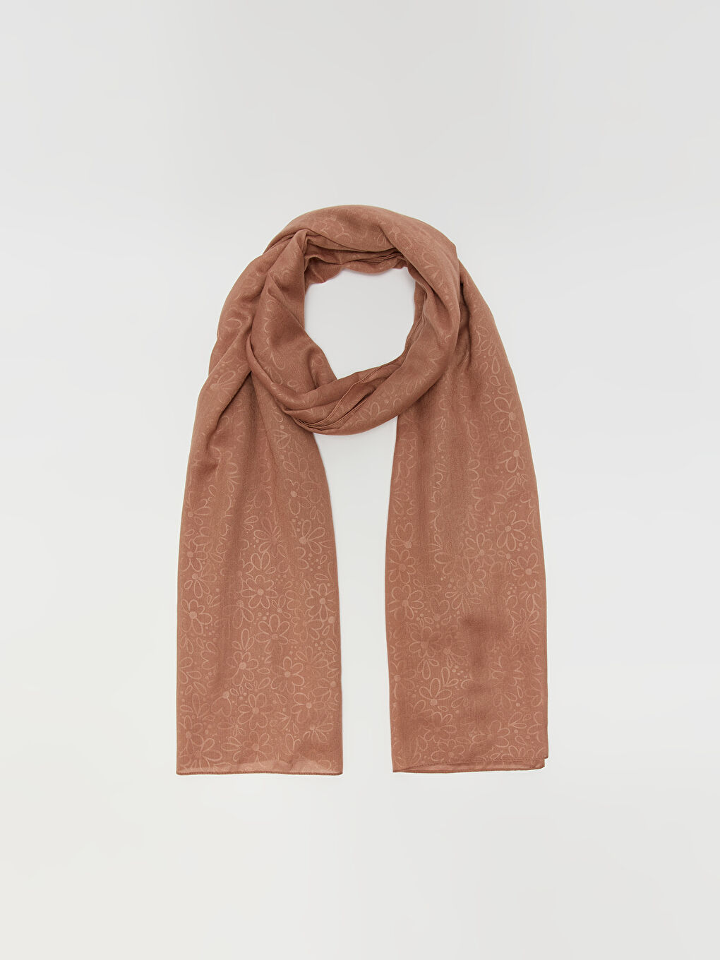 وشاح منسوج سادة للسيدات