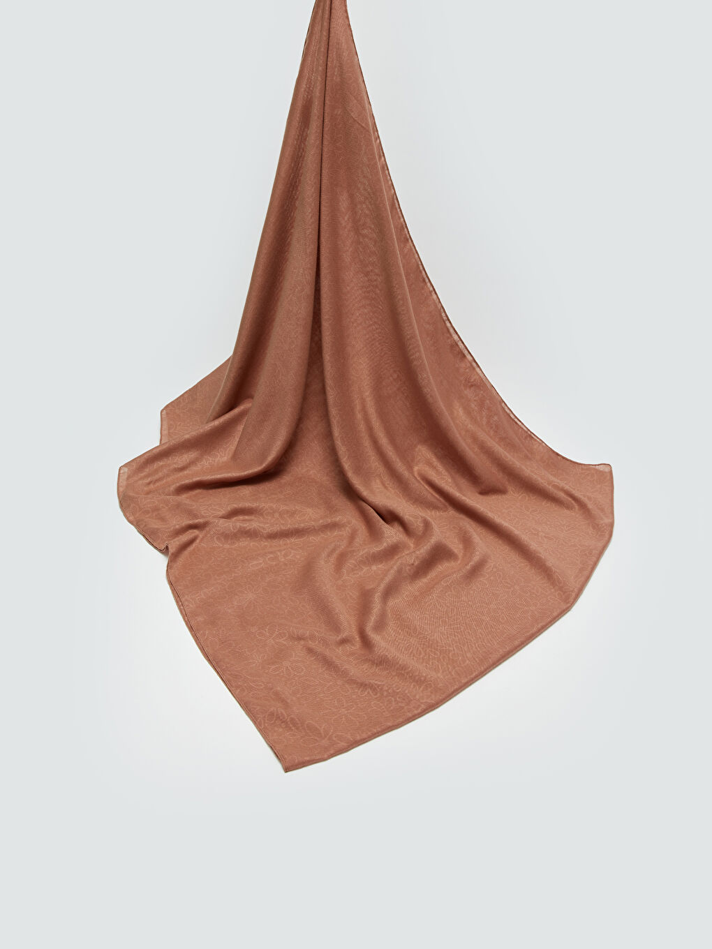 وشاح منسوج سادة للسيدات-1