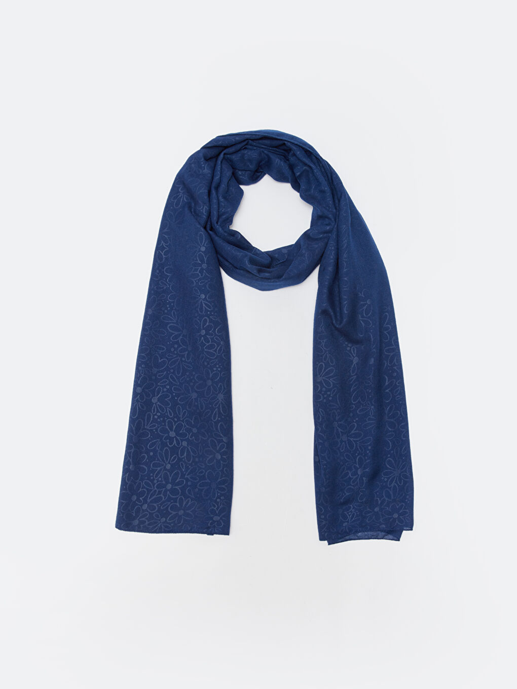 وشاح منسوج سادة للسيدات