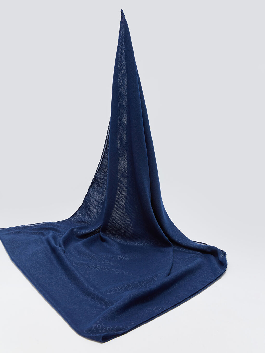 وشاح منسوج سادة للسيدات-1