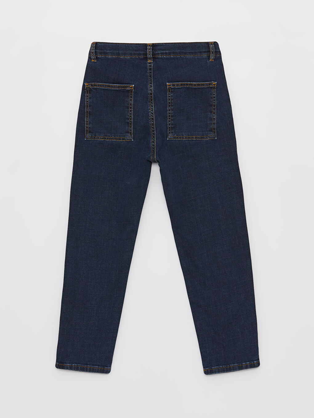 LCW Kids İndigo Beli Ayarlanabilir Lastikli Erkek Çocuk Jean Pantolon - 3