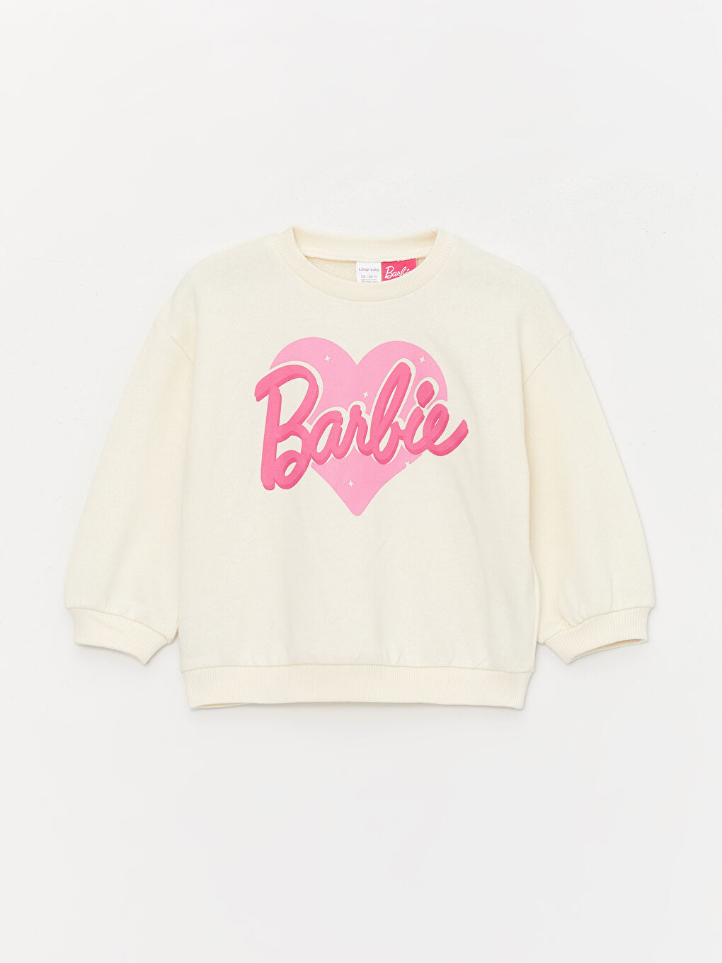 Hanorac Bebeluși Fete Barbie Imprimat cu Mânecă Lungă și Guler Rotund